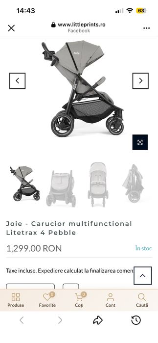 Vând carut sport Joie