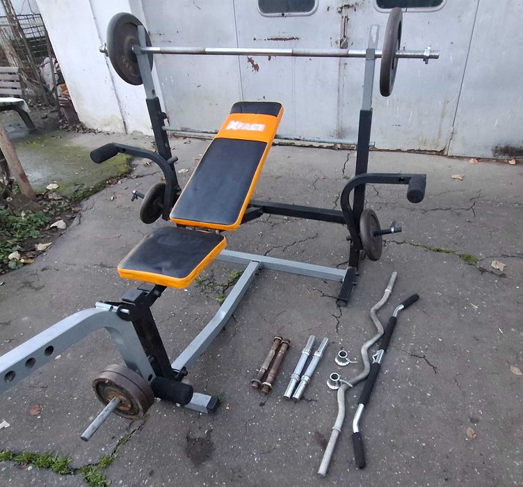 Banca fittness si bare, plus discuri greutati