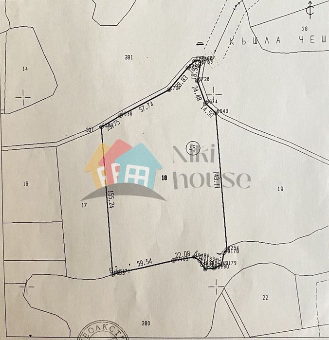 Парцел в Варна, област-с.Близнаци площ 21163 цена 97350