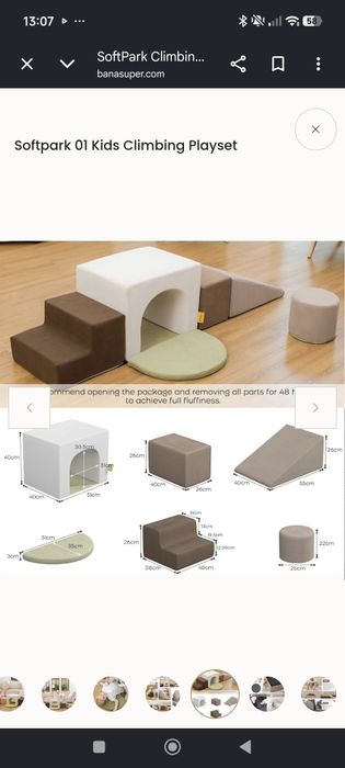 Set de joaca moale Banasuper kids
