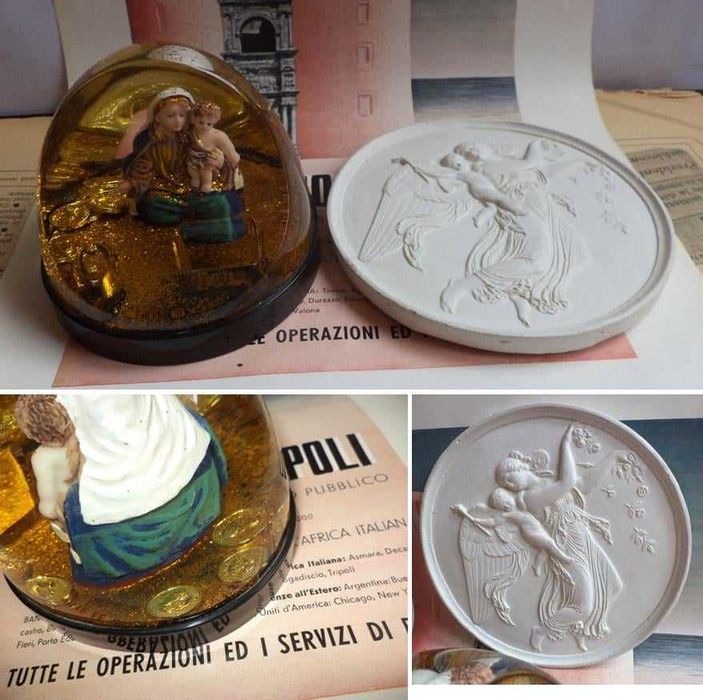 2 obiecte decorative cu temă religioasă