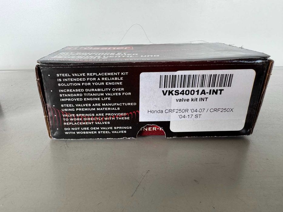 Wossner клапани с пружини Honda CRF250 R 2004- 2007 CRF250X 2004- 2017