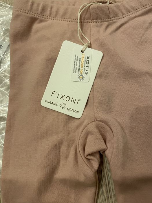 Pantaloni bebelusi, roz, marime 62, Fixoni, bumbac organic, nou