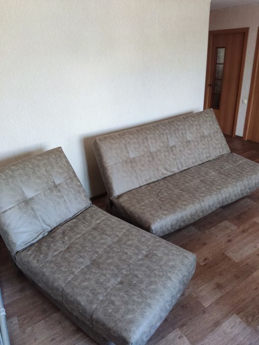 Диван кровать с оттоманкой