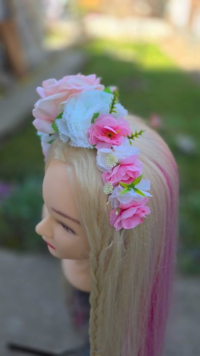 Ръчно изработена диадема за Лазаровден