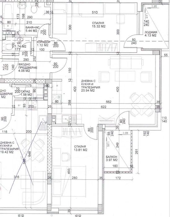 Тристаен апартамент с АКТ 16 - Южен