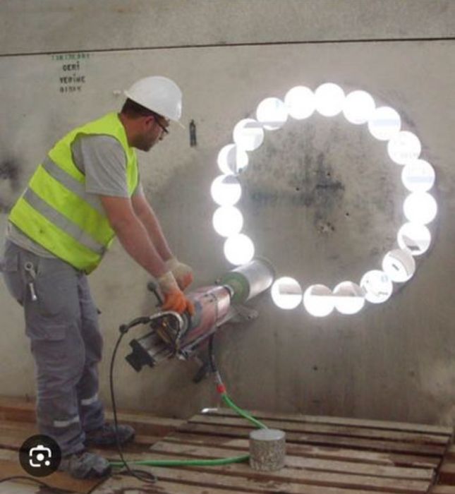 C Алмазное бурение и сверление отверстий без трещин