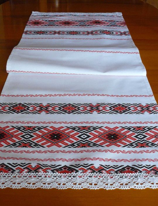 Памучни покривки с мотиви на българска бродерия - печат