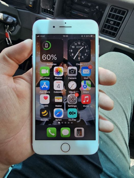 Iphone 7+ yomkis 80 holati edeal