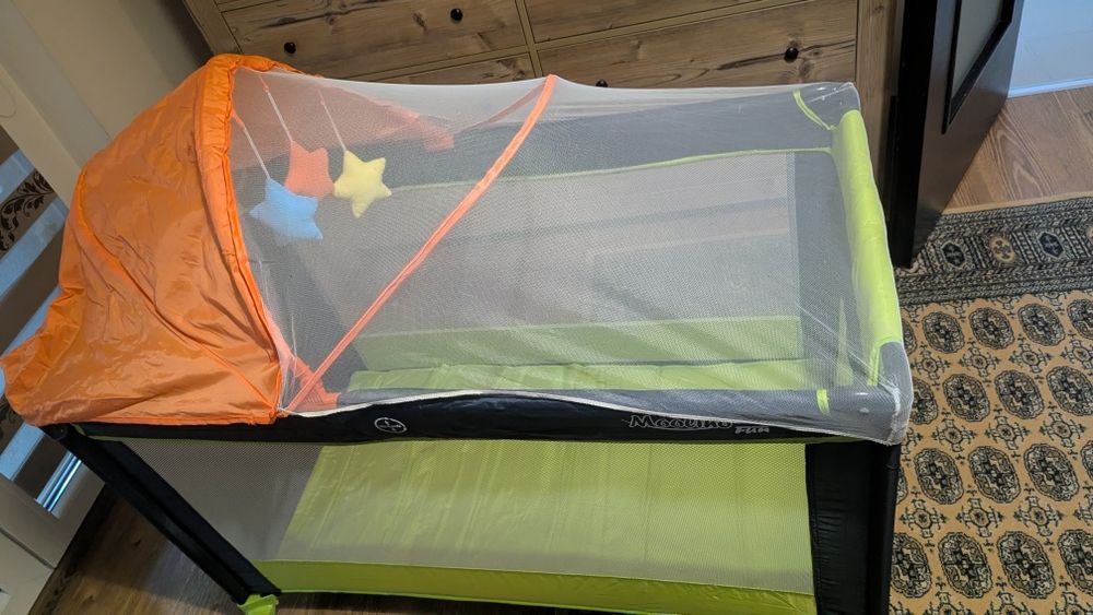 Patut multifunctional pliabil + a doua saltea CADOU și lenjerie pt saltea