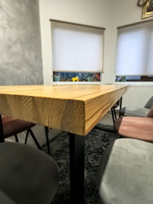 Set masă dining/living/ bucătărie + 8 scaune tapițate