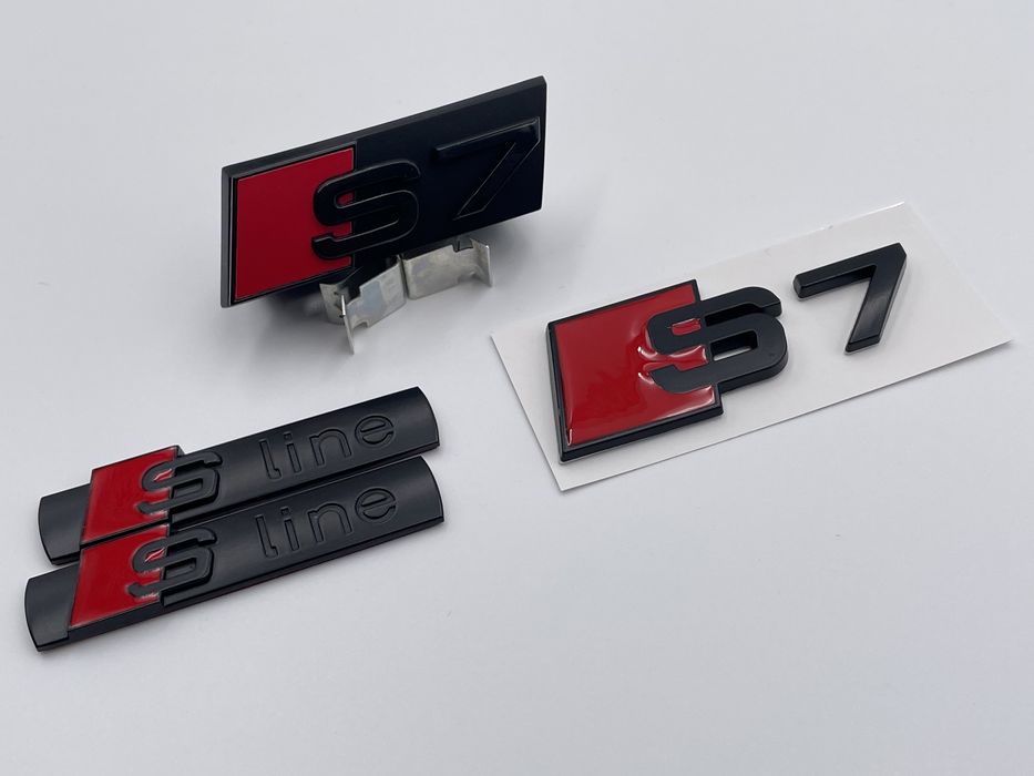 Set Embleme Audi S7 negru