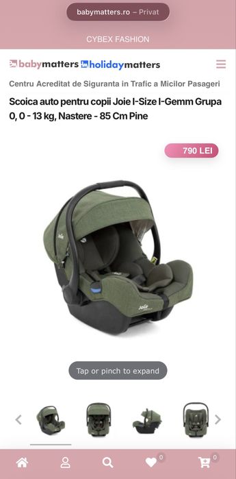 Scoica auto Joie I-Gemm 3