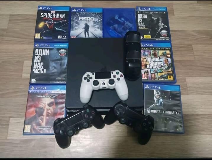 Продам  play station 4 slim  на террабайт памяти
