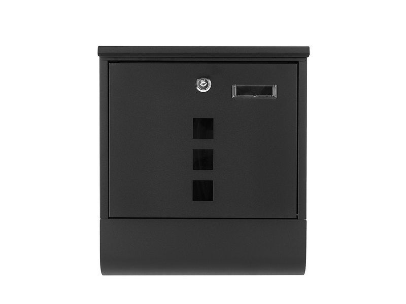 Пощенска кутия 34х30.7х10 см черна