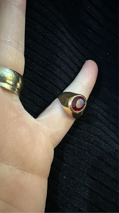 Inel aur 18k Rubin