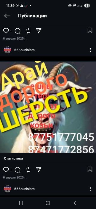 Козье шерсть  ешкы жуны