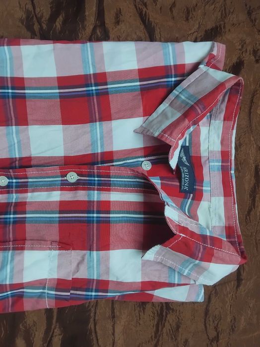 XXL голям размер - Arizona 100% оригинална мъжка риза с къс ръкав