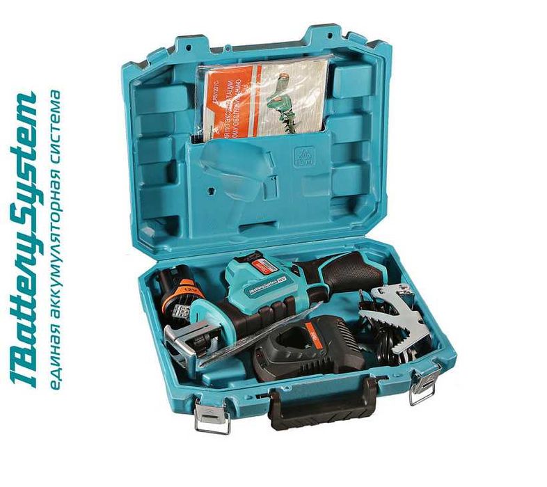 Аккумуляторная сабельная пила, Глубина 65мм, Быстрая Замена полотна.