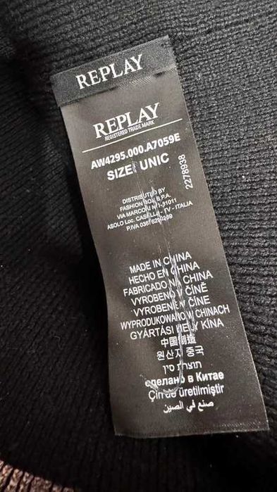 REPLAY caciula waxed pentru barbati