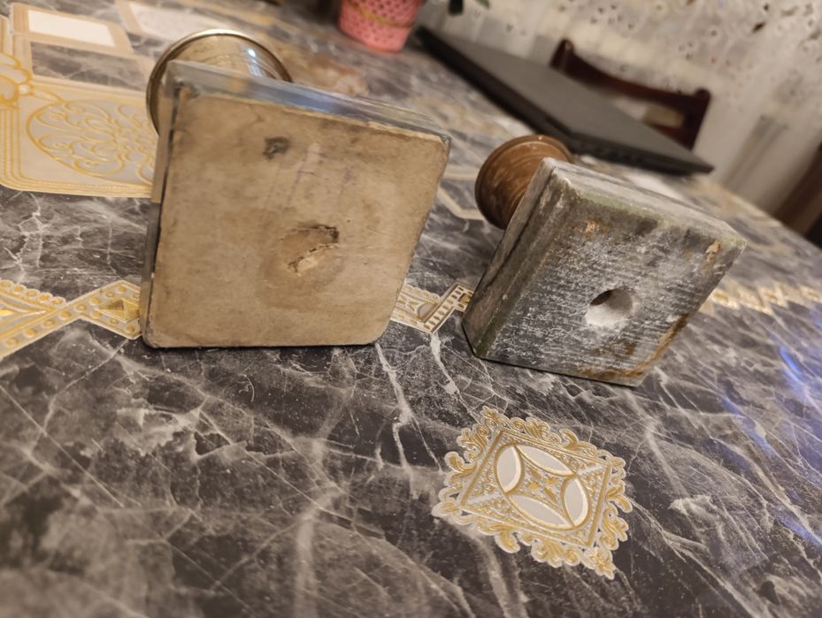 Канцелярский стакан на мраморе,старинный