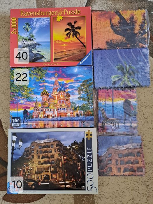 Vand puzzle 2000, 1000 si 500 piese