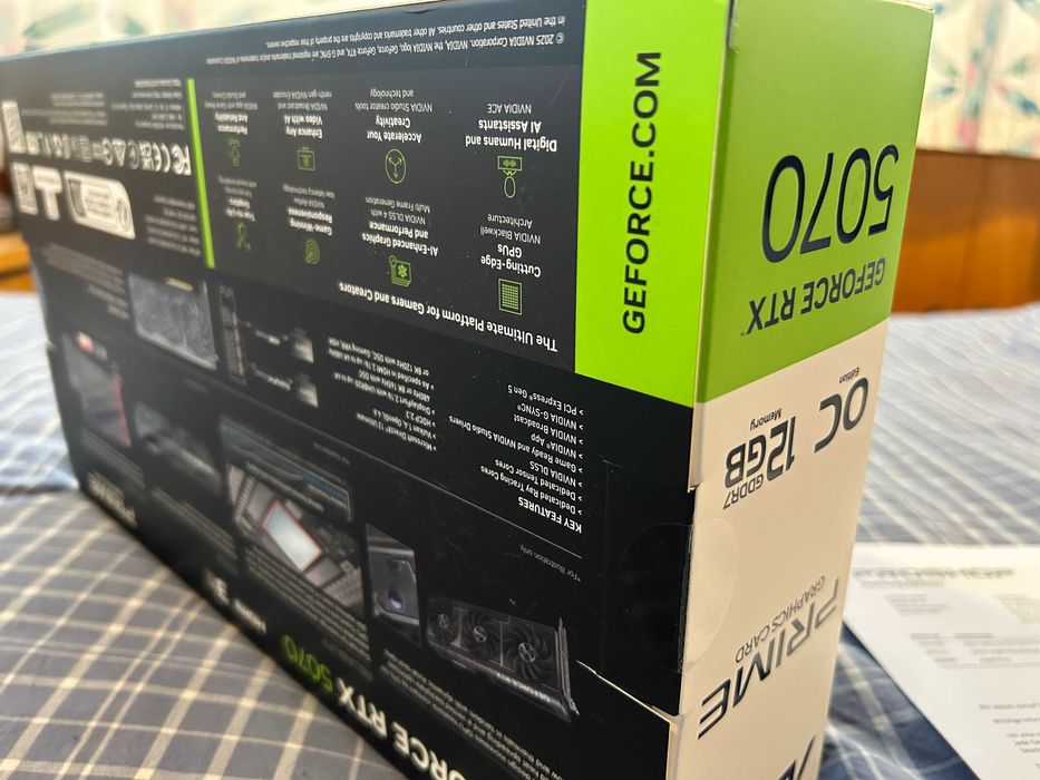 Видеокарта Nvidia™ RTX 5070 12gb на Asus Prime OC Нова