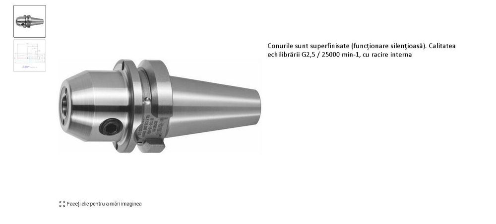 Portscule BT40 pentru centre de frezare