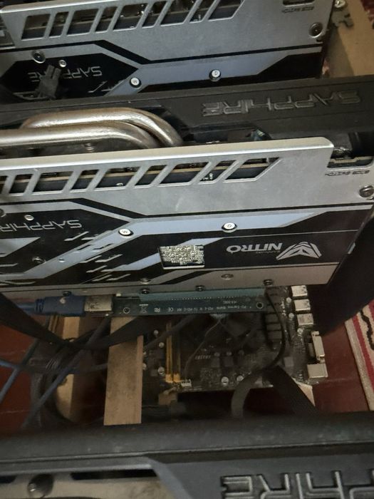 Продава се mining rig с 7 видеокарти