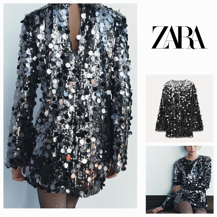Zara страхотна рокля с пайети