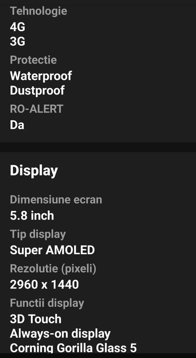 Telefon mobil Samsung Galaxy S8, 64GB, 4G, Arctic silver