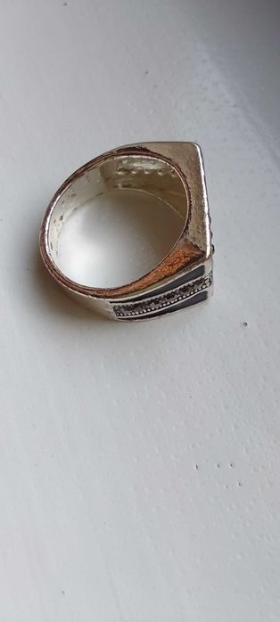 Серебряное кольцо печатка