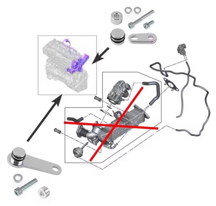 Нов EGR Delete премахване на ЕГР заместител за BMW F10 F20 F25 F30 B47