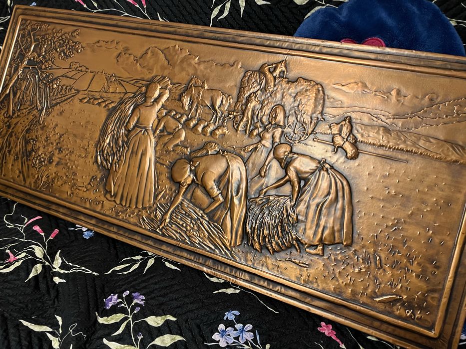 Tablou vintage foita de cupru Hartmann-Relief
