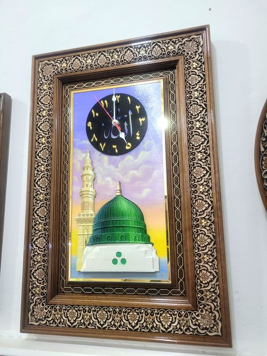 Devor soat/ panno/ suvenir yong'oq daraxtidan qo'l mehnatida yasalgan