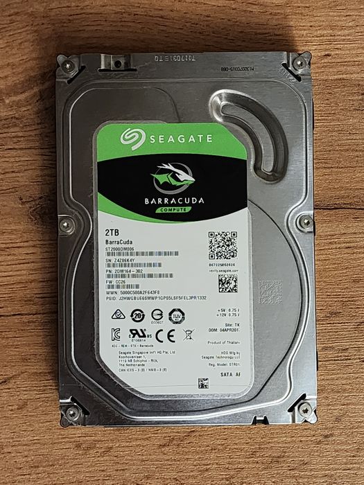 Жесткий диск Seagate BarraCuda 2tb 2000gb ЖД HDD