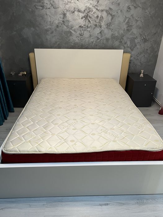 Pat alb IKEA 140x200+saltea