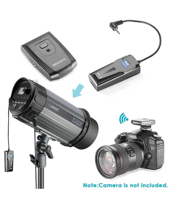 2 x Blitz Studio Foto Neewer N300W  cu acumulator, lampa modelare