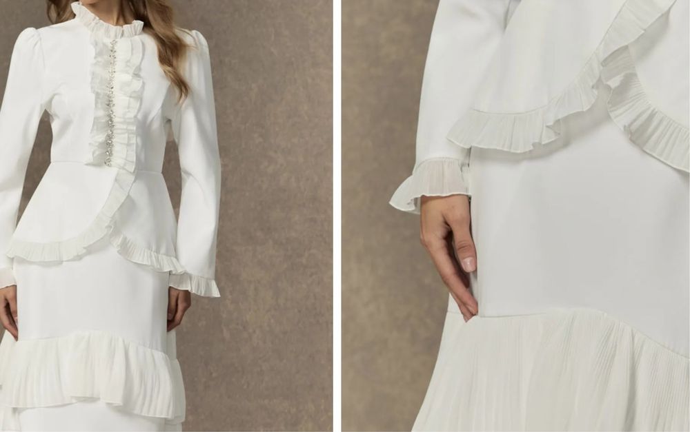 Продам нежное белое платье