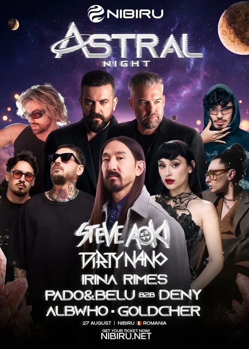 Vând bilete Astral Night Steve Aoki la reducere