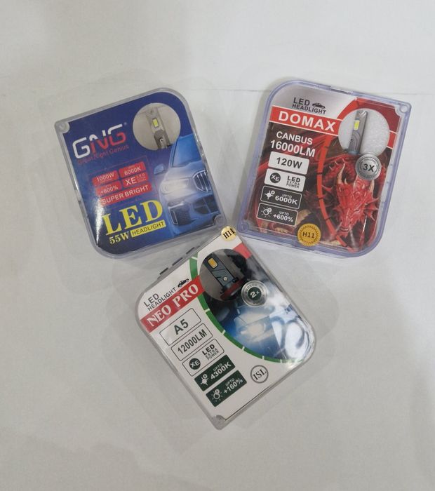 Продам ЛЭД, LED лампочки формат H11, HB3, D4S