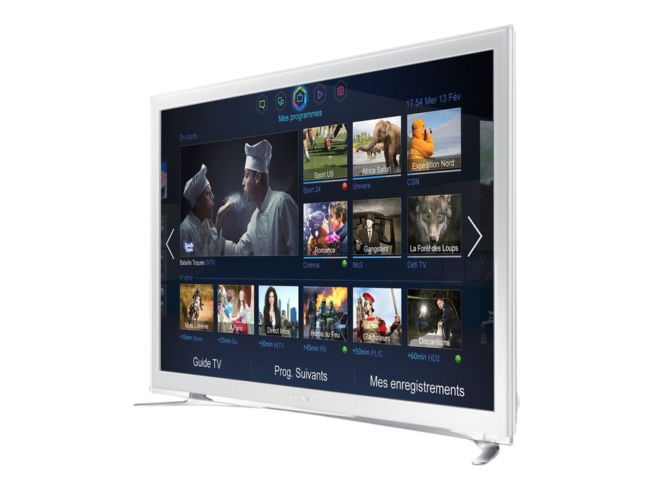 Samsung Smart TV белого цвета