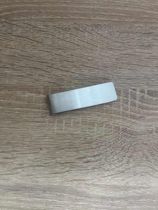 Agrafa de bani simpla, otel inoxidabil, argintiu