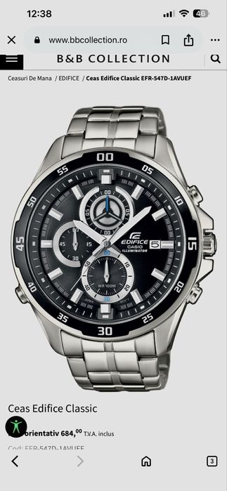 Vand Casio-Edifice