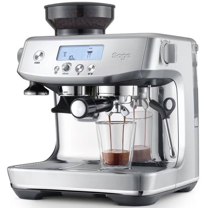 Espressor manual SAGE Barista Pro SES878BSS, 1.9l, 1680W, 15 bar, sistem termic ThermoJet, argintiu