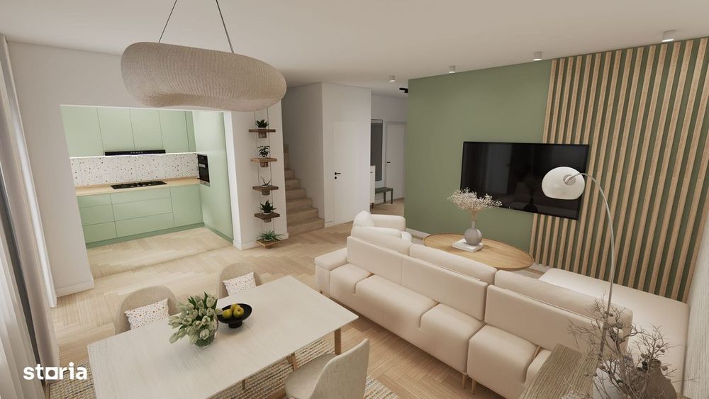 Zona str. Victoriei (str. Crizantemelor) = case tip duplex P+E