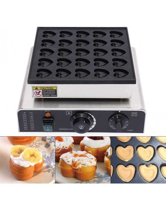 Професионален уред-гофретник за приготвяне на холандски мини палачинки