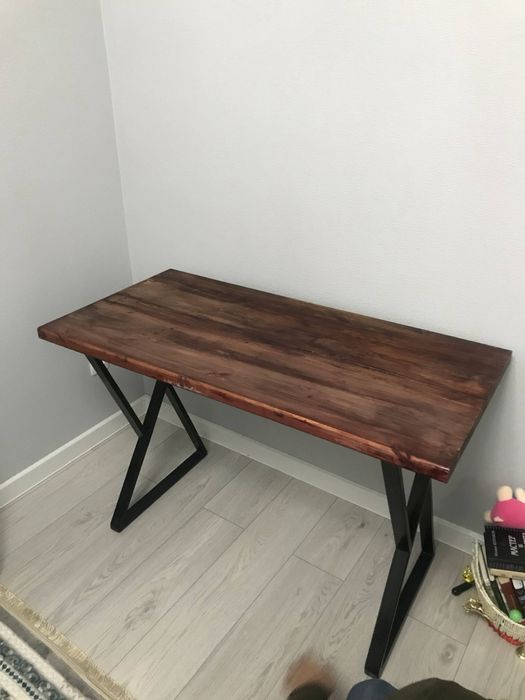 Деревянный стол лофт