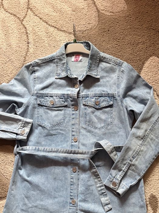Rochița -sarafan casual denim fete 15-16 ani