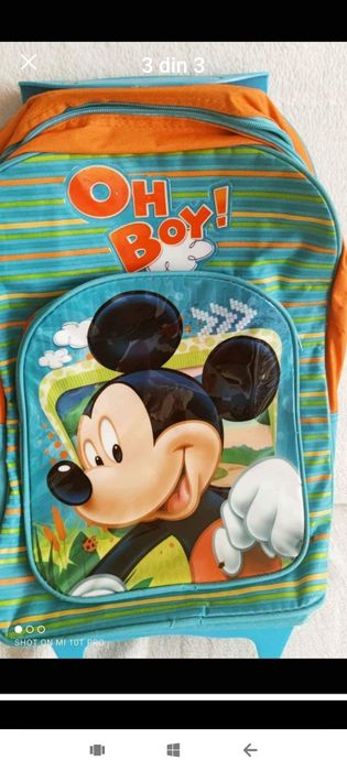 Ghiozdan troler cu Mickey